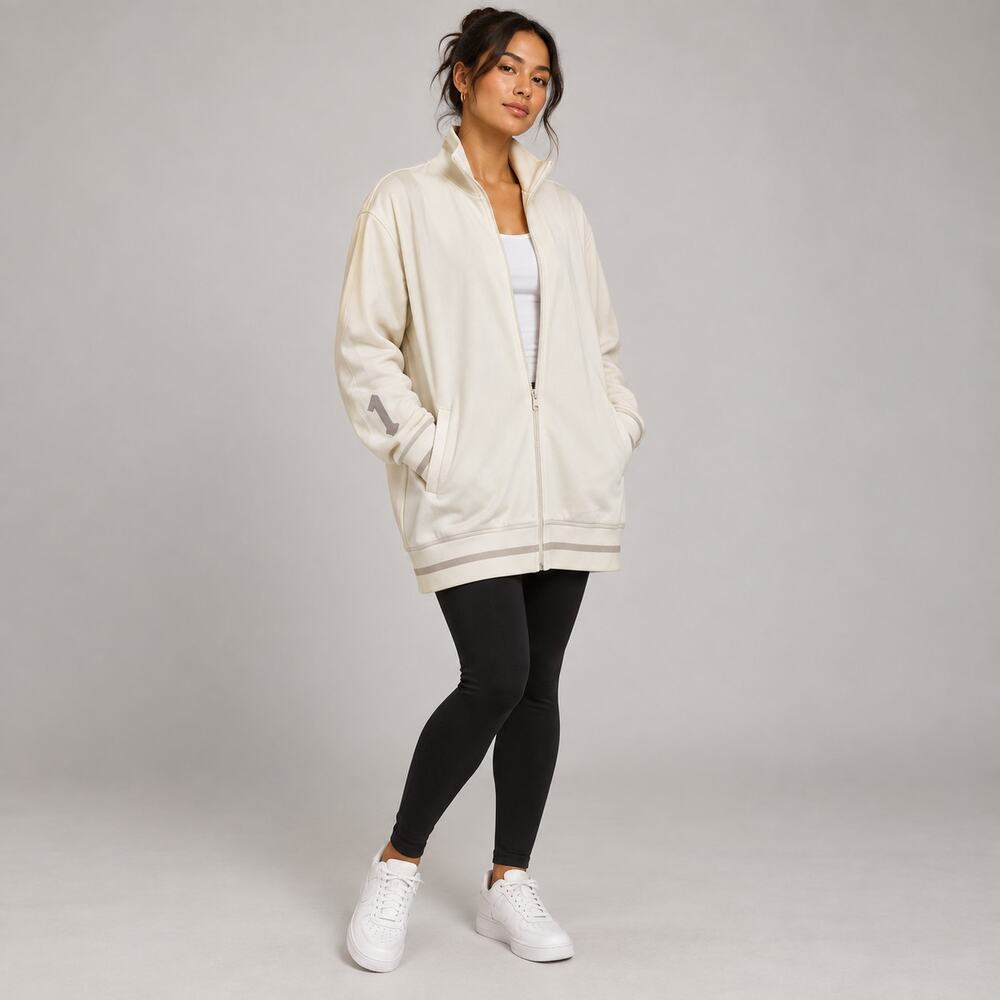 Puma x Fenty Rihanna Cream Oversized Longline Track Jacket L